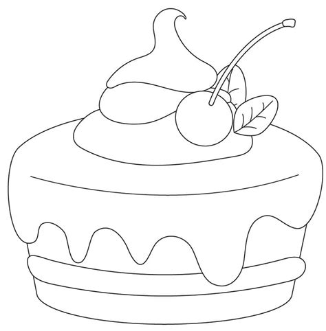 Dibujos De Torta Para Colorear Dibujos Online