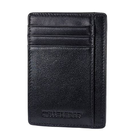 RFID Leather Card Holder with ID and Cash Pocket - DEC – WALLETERAS