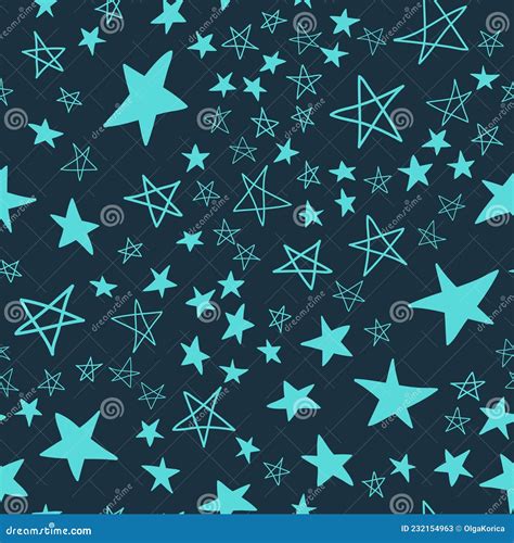 Seamless Pattern, Star Asterisk, Vector Illustration Design with Star ...