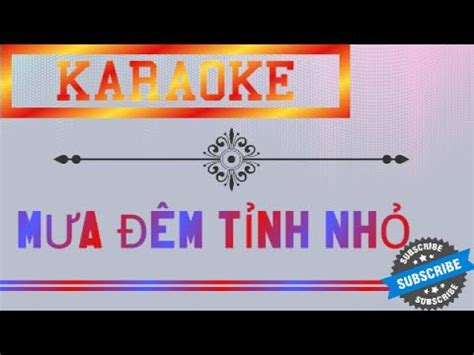 karaoke Mưa Đêm Tỉnh Nhỏ Nhạc sống Trúc Beat chuẩn YouTube