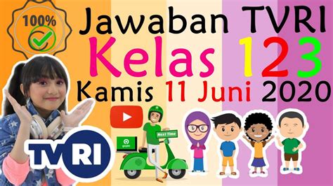 Soal Dan Jawaban Tvri Kelas Sd Kamis Juni Tvri Live