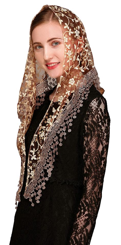 Snapklik.com : Pamor Triangle Lace Veil Mantilla Cathedral Head