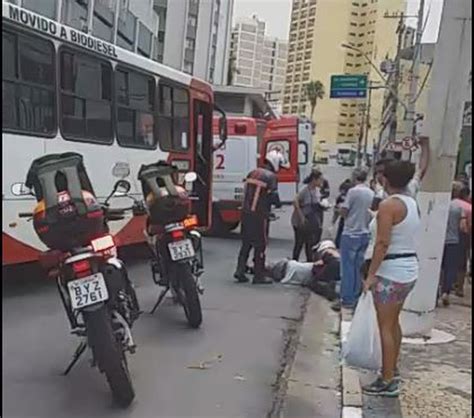 Idoso é Atropelado Por ônibus No Centro De Campinas Campinas E Região