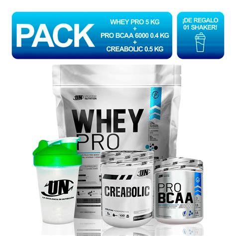 Ripley PACK UN WHEY PRO 5KG CHOCOLATE BCAA 6000 400G NARANJA