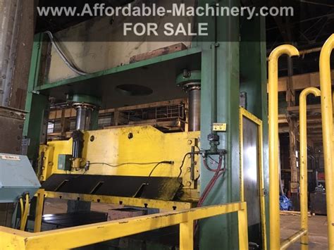 Ton Capacity Pacific Straight Side Hydraulic Press For Sale Call