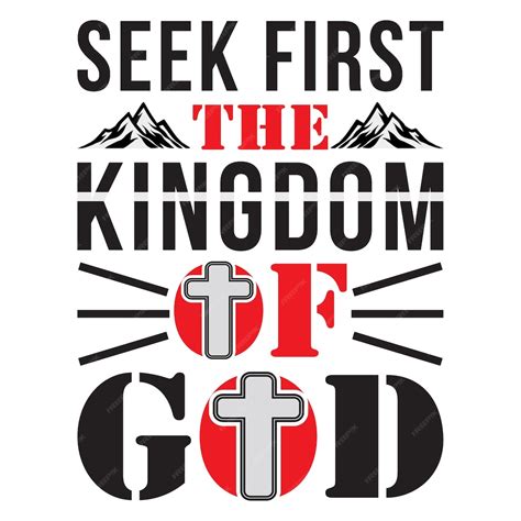 premium vector seek   kingdom  god matthew