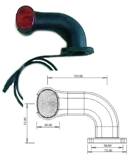 Asp Ck Superpoint Ii Earpoint Umrissleuchte Links Stecker