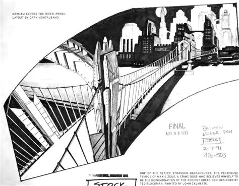 Background layouts from Batman the Animated series. : r/theartof2danimation