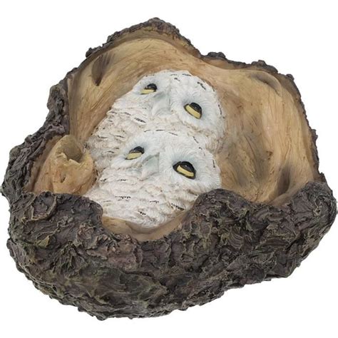 Statue De Chouette En Résine De Jardin Extérieure Hibou Figurine Hibou