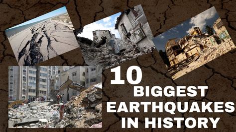 10 Biggest Earthquakes In History Biggest Earthquakes Of All Time Youtube