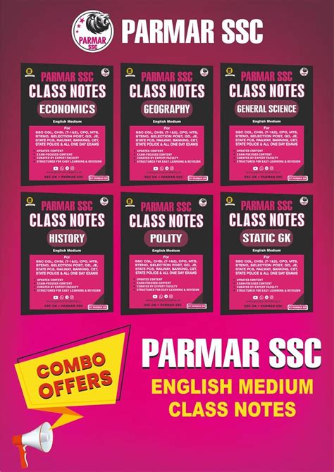 Buy Parmar SSC Class Notes For Polity Static GK History Geography