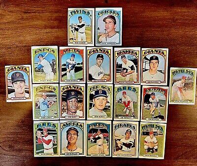 Topps Baseball High Numbers With Carew D Johnson G Vg Lot