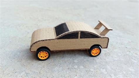 How To Make A Cardboard Sport Car At Home Easy Removing 9v Battery Paper Toy Car Cardboard