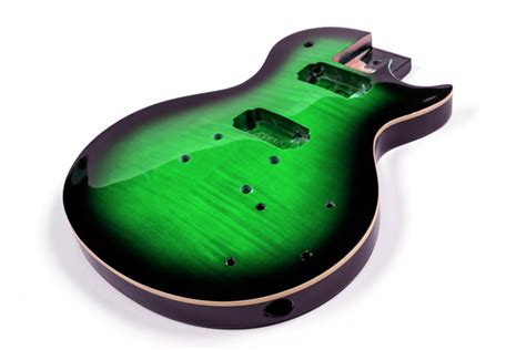 CUERPO LES PAUL DE CAOBA CON TAPA DE ARCE FLAMEADO VERDE SUNBURST