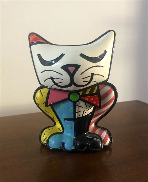 Escultura Gato Resina Romero Britto Item De Decora O Romero Britto