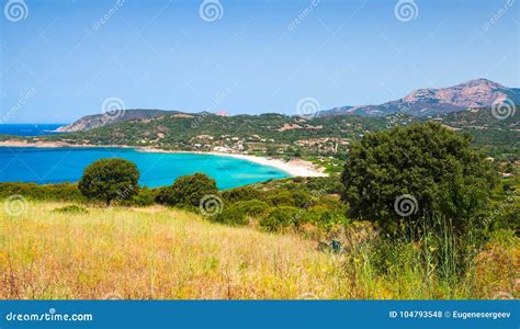 Summer Coastal Landscape Of Corsica Stock Photo Image Of Ocean Green