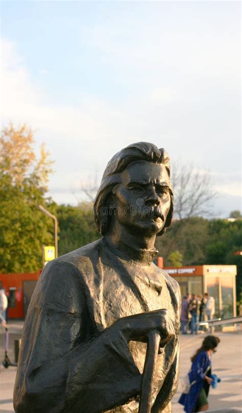 Russia - August 8, 2022: Monument To the Young Maxim Gorky Editorial ...