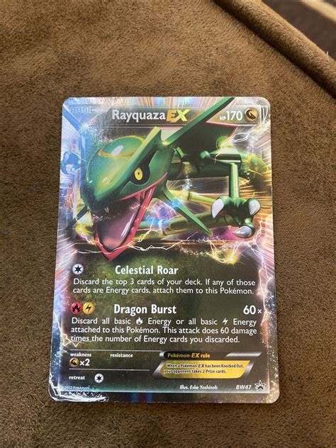 Mavin Rayquaza EX BW47 Full Art Ultra Rare Pokémon Black Star Promo