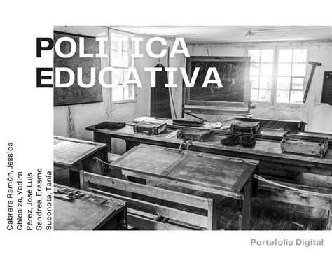 Calam O Portafolio Digital Pol Tica Educativa