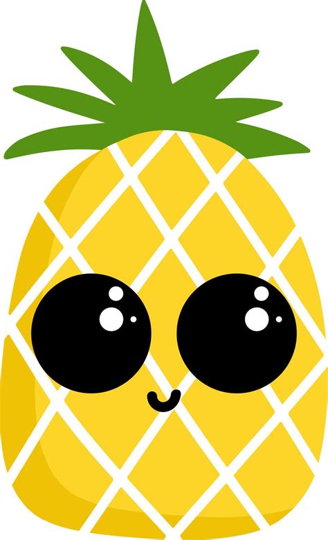 Cute pineapple, illustration, vector on white background. 13778420 ...