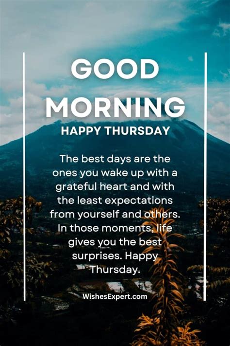 40 Refreshing Good Morning Thursday Wishes