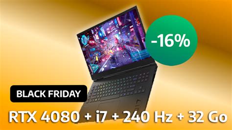 Black Friday Notebook 4080 - Black Friday : à -500€, ce PC portable gamer avec la RTX 4080 a ...