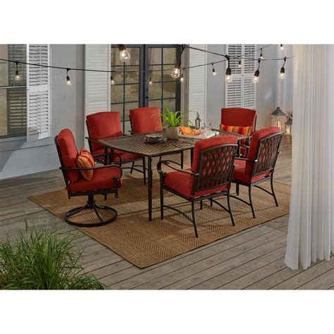 Hampton Bay 7 Piece Outdoor Dining Set