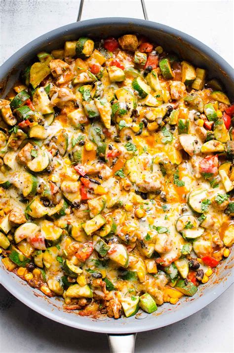 Tex Mex Chicken And Zucchini Recipe