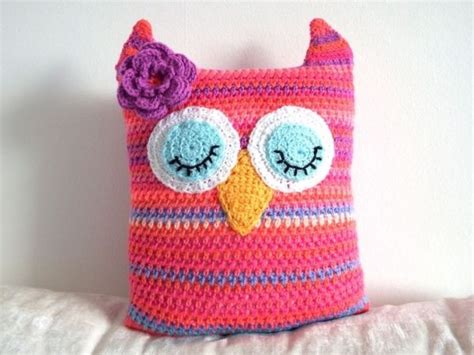 Crochet Owl Pillow Crochet Pillow Pattern Crochet Cushion Pattern