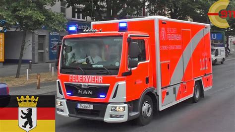 BERLIN STEMO 4390 Auf Einsatzfahrt In Tempelhof Berliner Feuerwehr