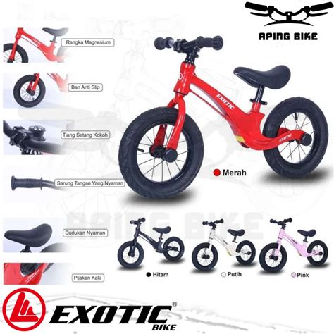 Jual Push Bike Exotic Et Sepeda Keseimbangan Balance Bike Dorong