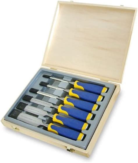 Irwin Marples M Split Proof Bevel Edge Chisels Piece Wooden Box