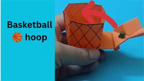 Easy Origami Basketball 🏀 Hoop Paper Toy Diy Youtube