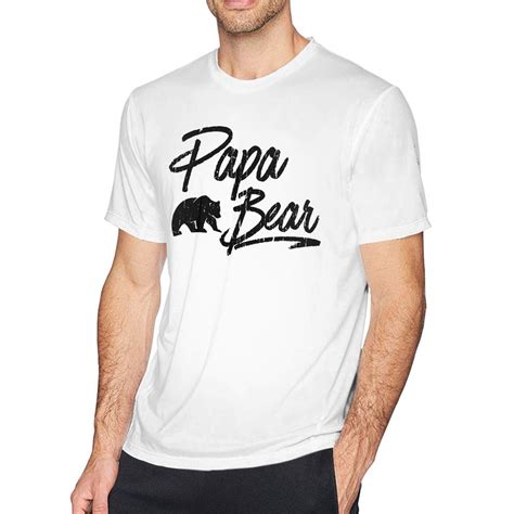 Papa Bear Crew Neck Short Sleeve T Shirt Casual Shirt For 9402 Jznovelty