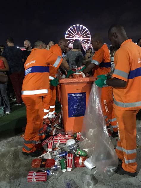 Comlurb Recolhe Mais De Toneladas De Lixo Durante Show De Sandy E