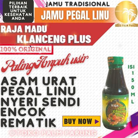 Jual Discount Botol Jamu Raja Madu Klanceng Plus Minuman Kesehatan