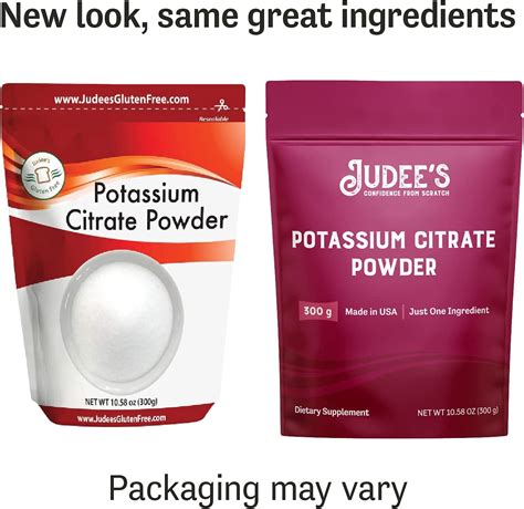 Judee’s Potassium Citrate Powder 10 58 Oz 300 Grams Gluten Free And Nut Free 100 Food