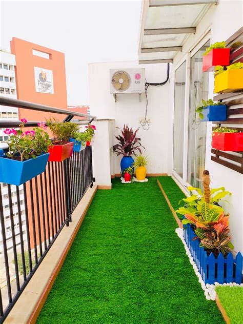 Artificial Grass Small Balcony Garden Roof Garden Design Small