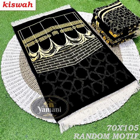 Jual Sajadah Hitam Turki Premium Kiswah Original Harga Murah Bulu Tebal