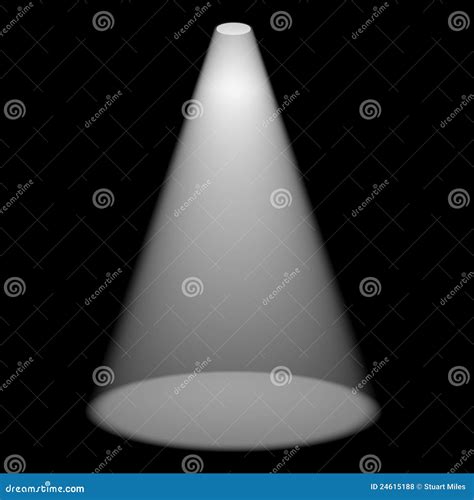 Single Spotlight Shining On Stage Stock Illustration Illustration Of