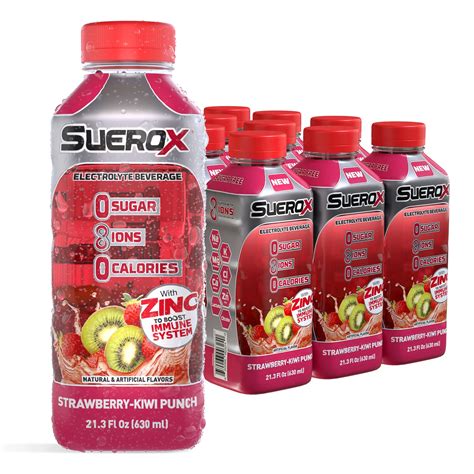 SueroX Zero Sugar Electrolyte Drink for Hydration and Recovery, Unique Blend of 5 Electrolytes ...