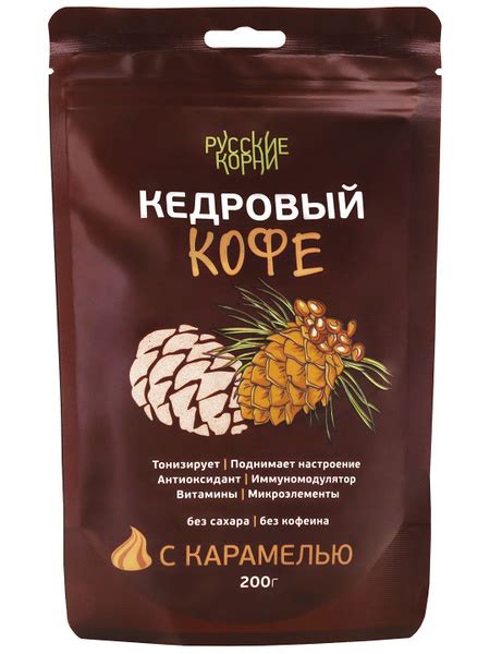 Кофе кедровый с карамелью, 200 г - Русские корни купить на OZON по ...
