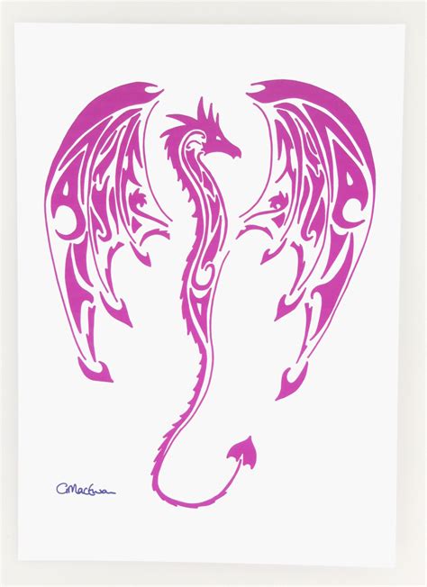 The Dragon in Purple - My Inspirational Art