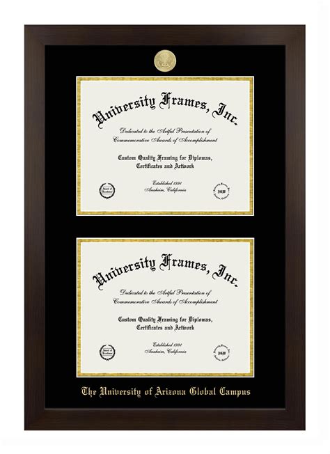 University of Arizona Global Campus Diploma Frames