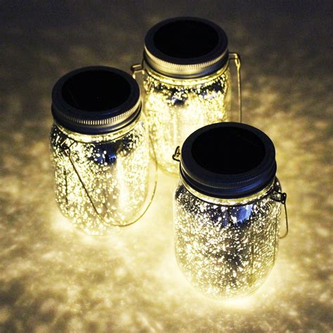 Rustic Solar Glass Jar Lanterns