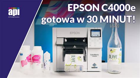 Epson C4000e kolorowa drukarka do etykiet gotowa już w 30 minut