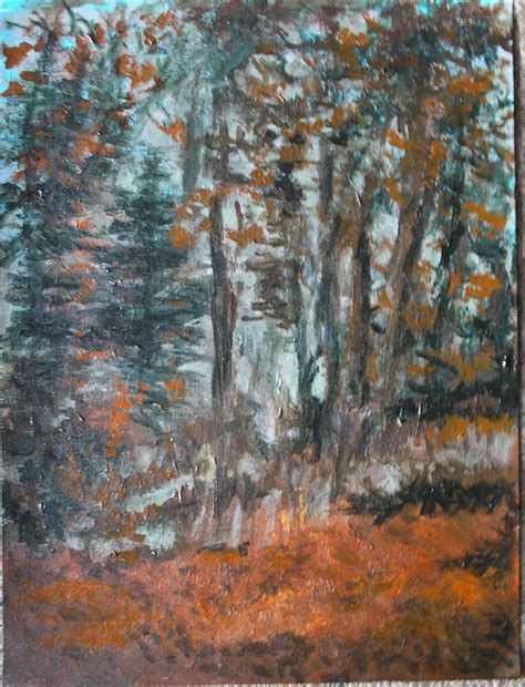 Autumn Forest Landscape Acrylic Painting - Etsy