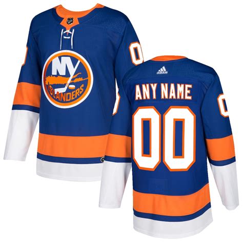 adidas New York Islanders Royal Authentic Custom Jersey