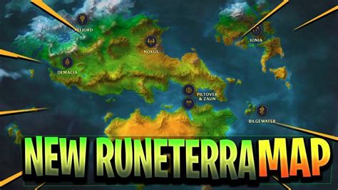 Map Of Runeterra Universe League Of Legends 62d