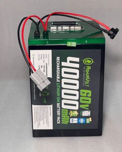 Ashvavolt Volt Ah Lithium Ion Rechargeable Battery Pack For Ev E